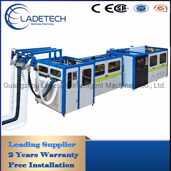 LDT-PSL China Factory Supplier Fully Automatic High Speed Mattress Spring Machine Pocket Spring Production Line (CE Certified)